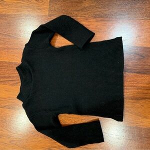 Zara Kids Stylish Black Off-Shoulder Sweater